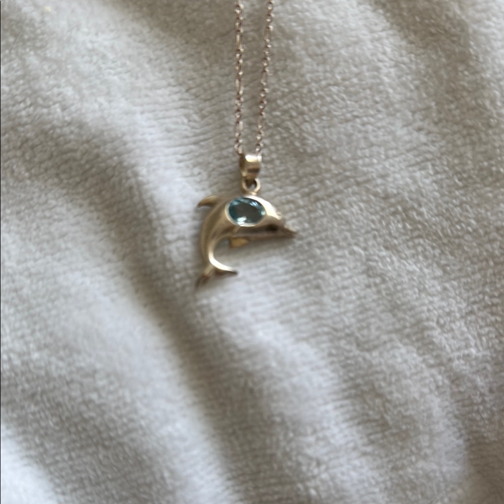 Silver Dolphin Pendant Necklace